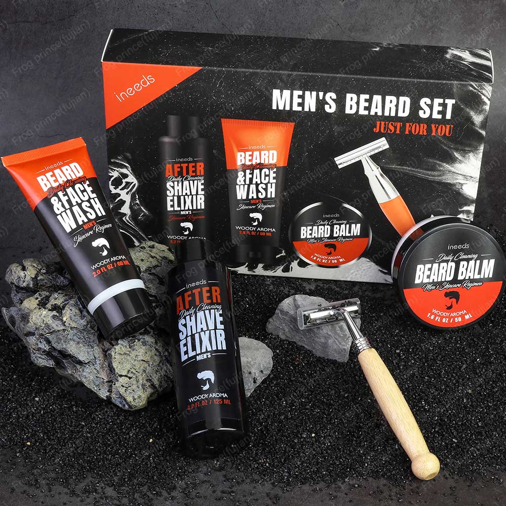 Set de regalo para el cuidado de la barba para hombres