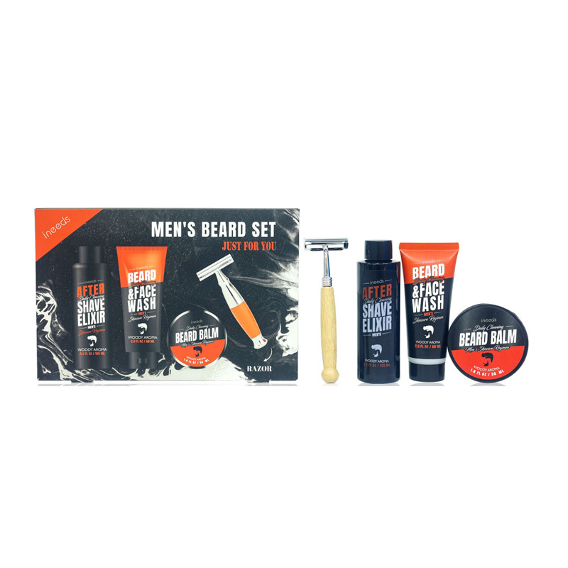 Coffret cadeau de soins de la barbe pour hommes