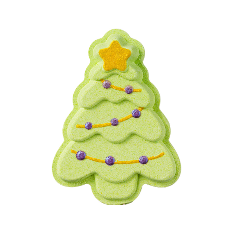 Christmas tree bath bomb