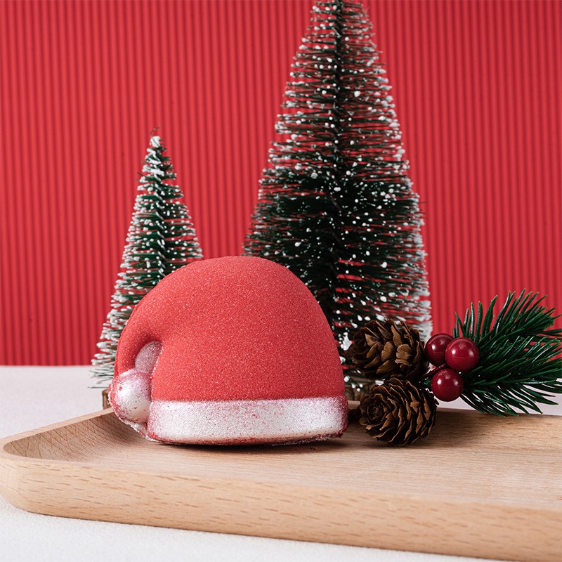Christmas hat bath bomb