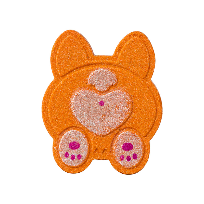 мила бомбочка для ванни у формі тварин (русалка, цуценя, рожевий слон)