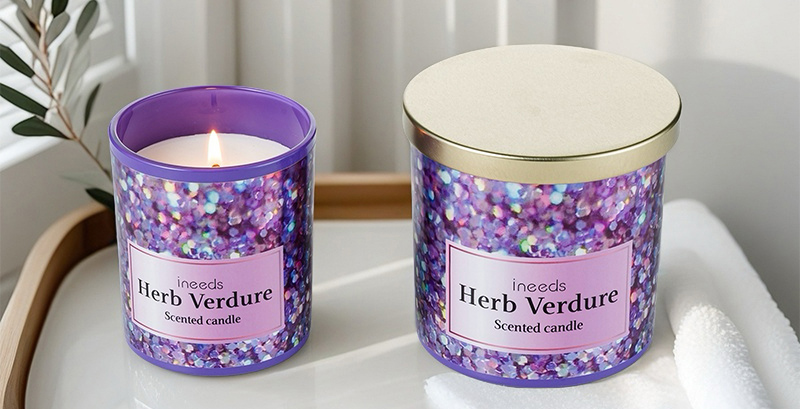 Dark Night Purple Star candle