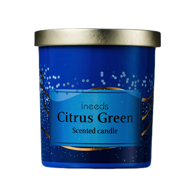 Blue Sea Gilded Flow candle