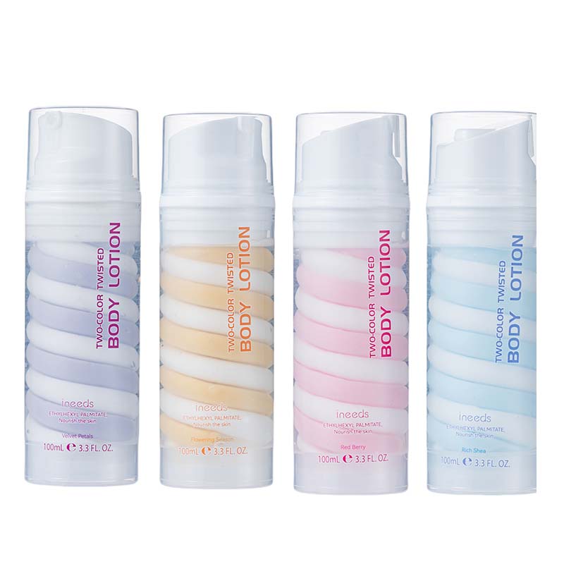 two-color twisted body lotion