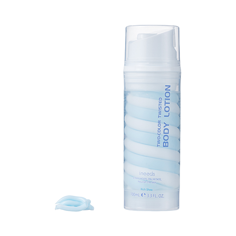 two-color twisted body lotion