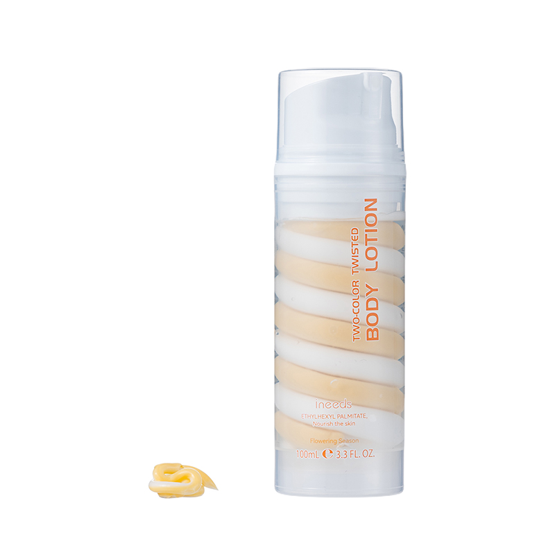 two-color twisted body lotion