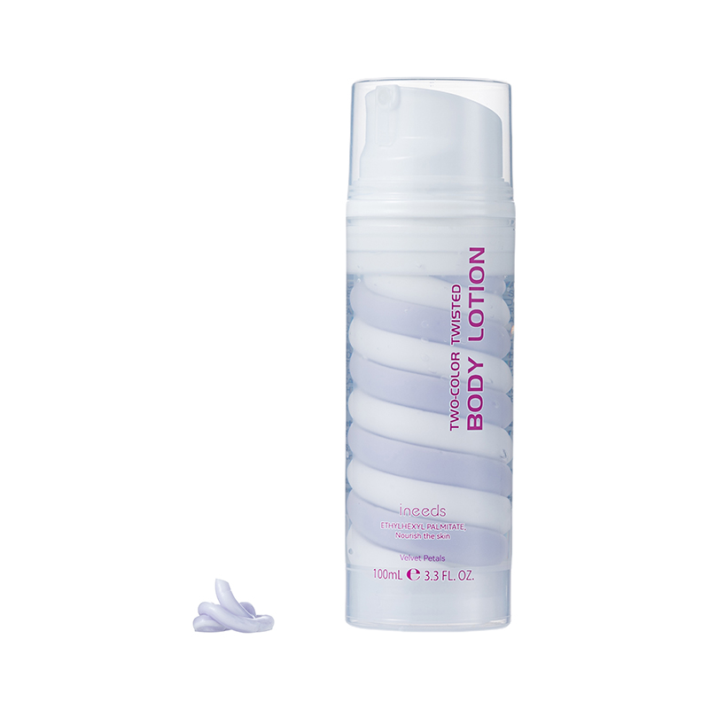 two-color twisted body lotion