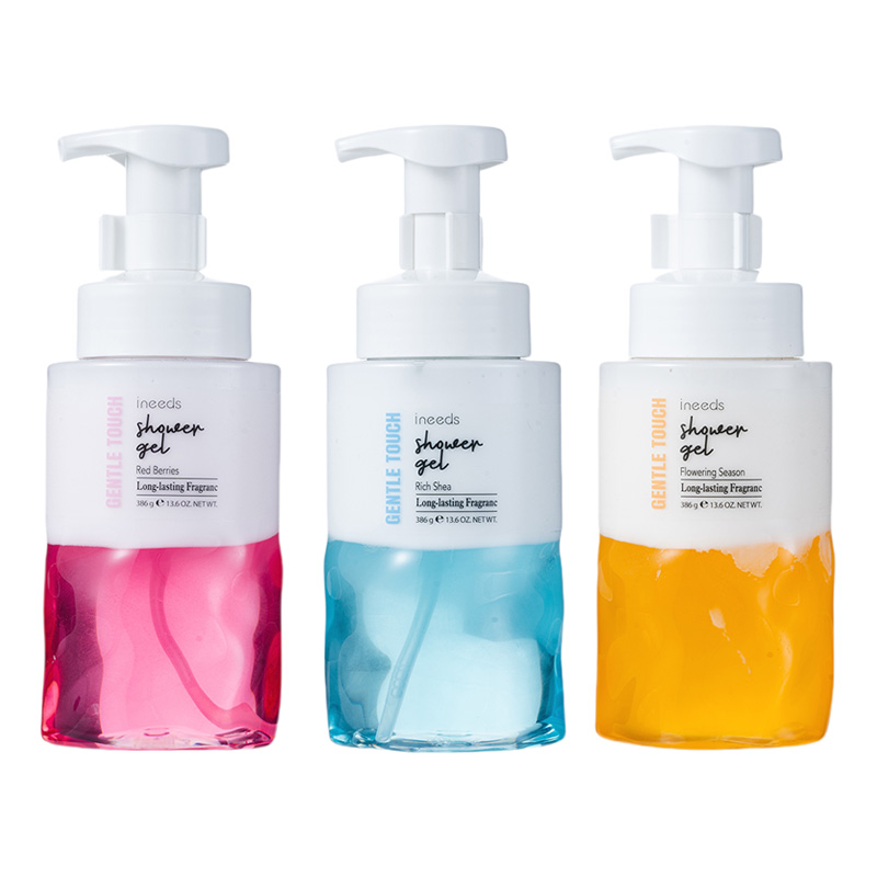 Stratification shower gel