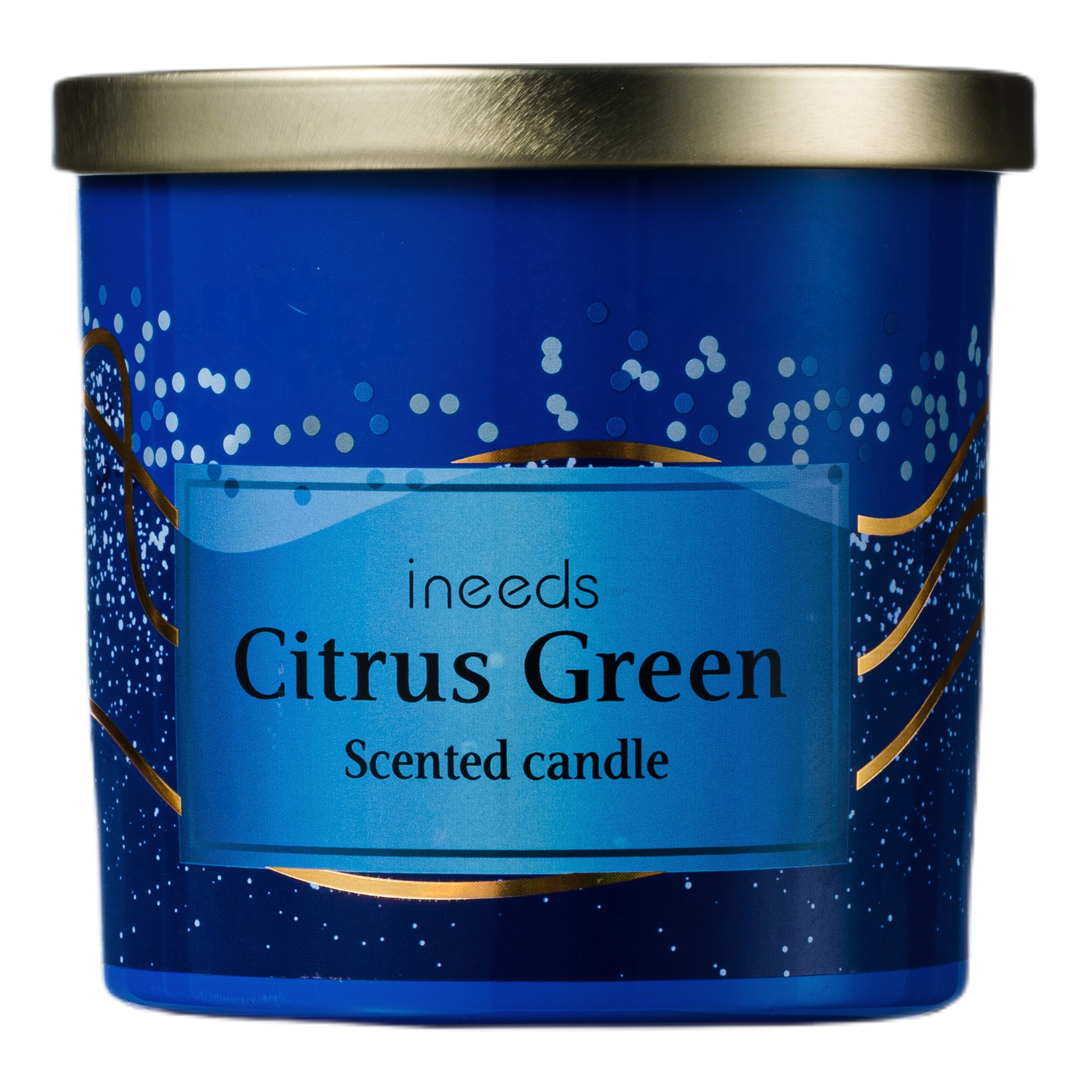Blue Sea Gilded Flow candle
