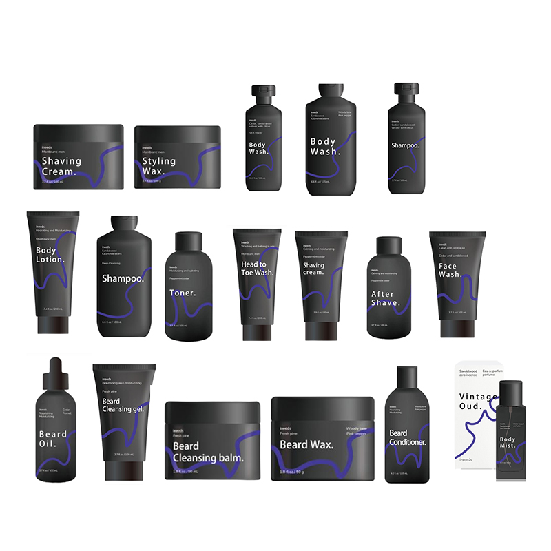 men body & beard & hair care series