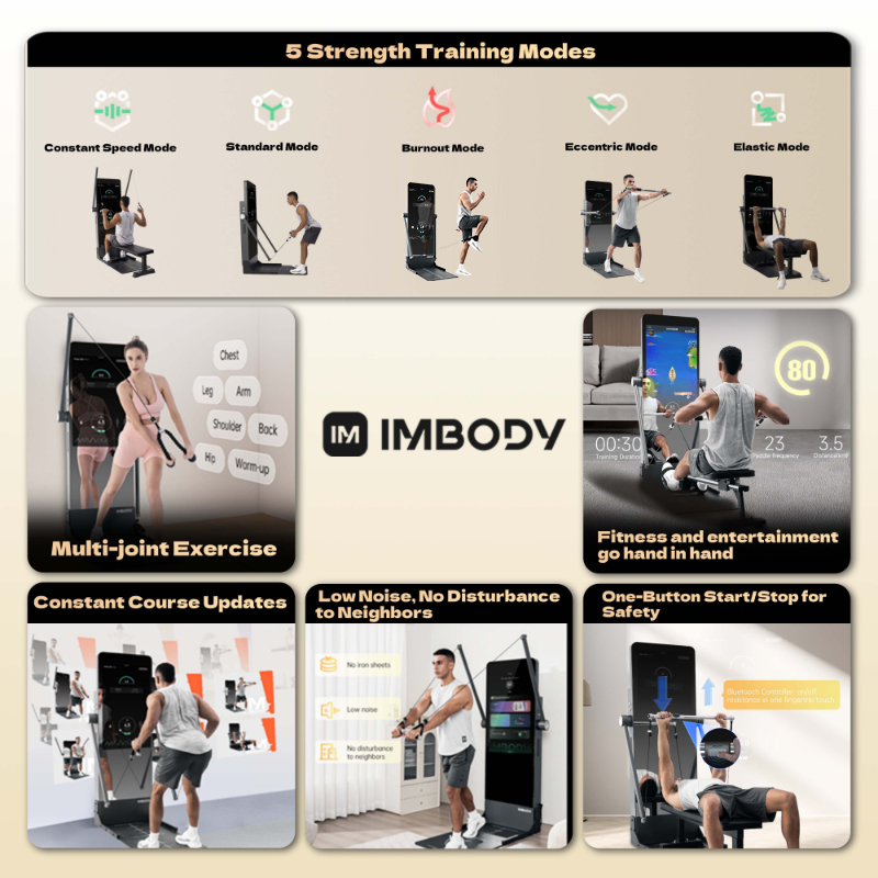 Volně trénující vnitřní fitness zrcadlo