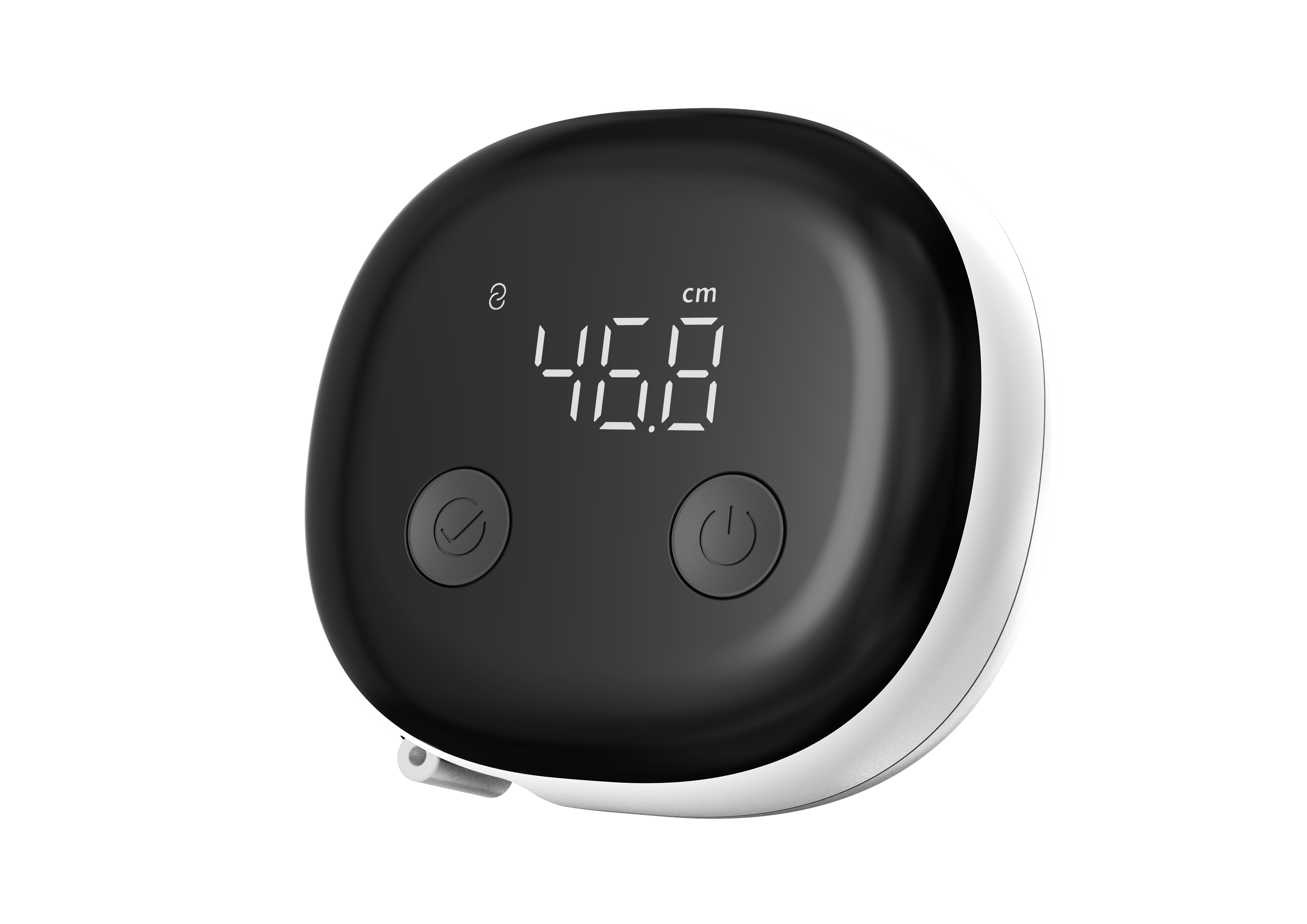 Fitness- en gewichtsverliespartner registreert gegevenswijzigingen met een app en een slim meetlint. Fitness- en gewichtsverliespartner registreert gegevenswijzigingen met een app en een slim meetlint.