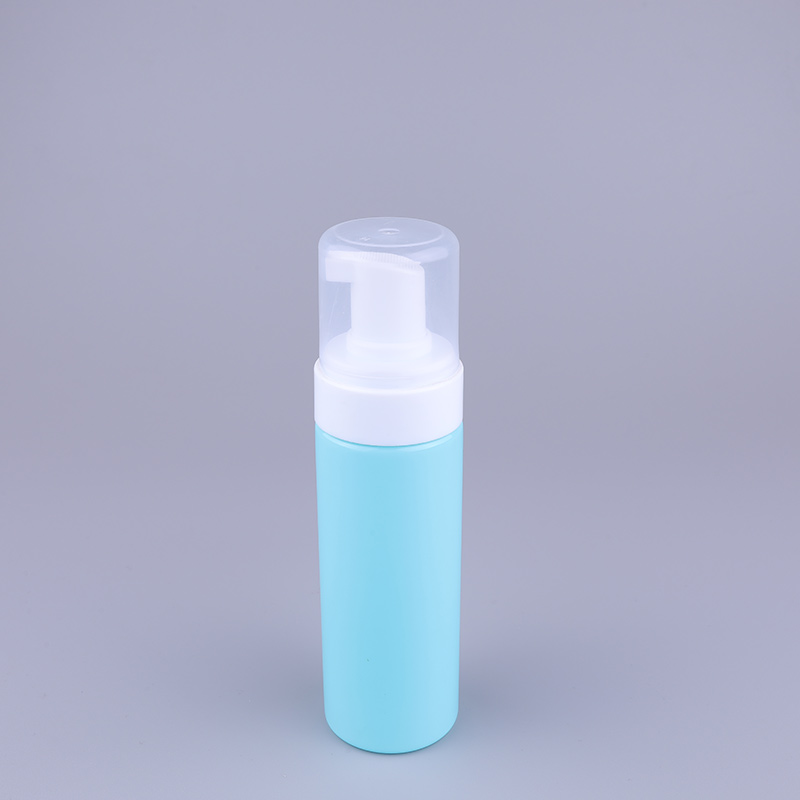 Custom Empty 150ml Cosmetic Packaging Matte PET Plastic Foam Dispenser Pump Soap Cleanser Bottle