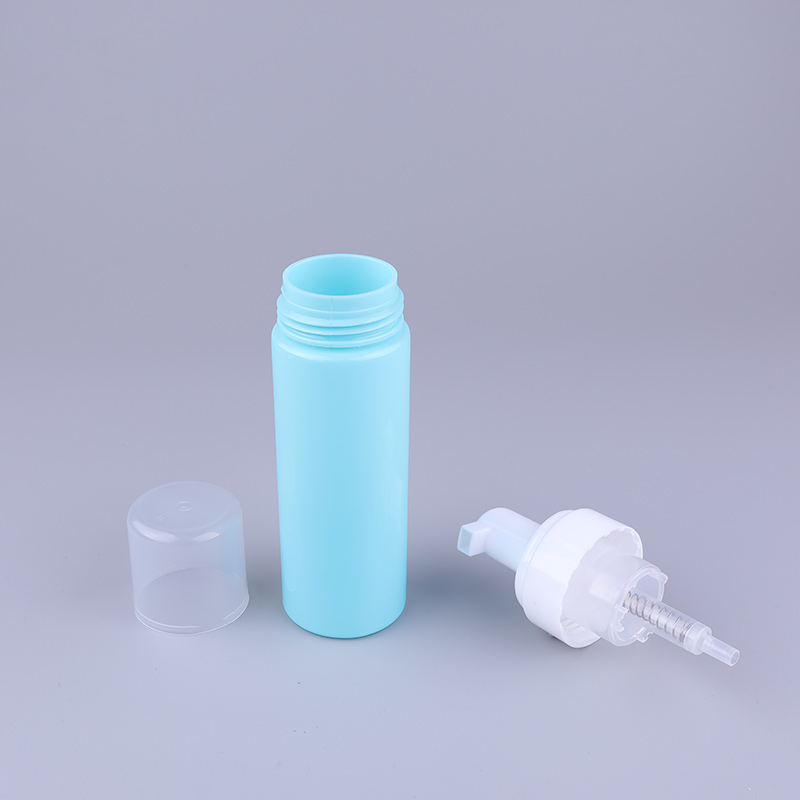 Custom Empty 150ml Cosmetic Packaging Matte PET Plastic Foam Dispenser Pump Soap Cleanser Bottle