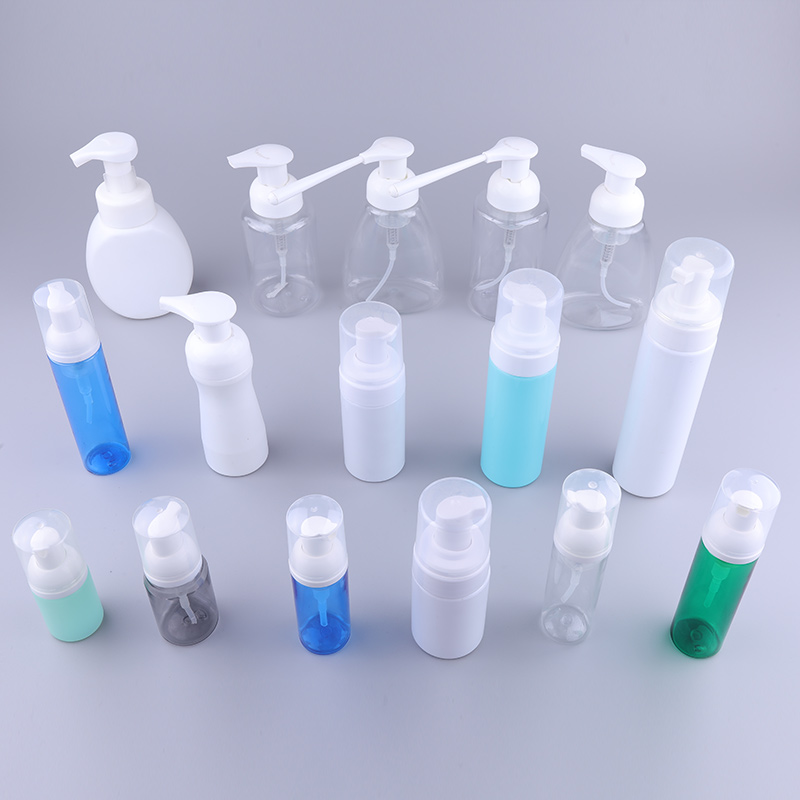 Custom Empty 150ml Cosmetic Packaging Matte PET Plastic Foam Dispenser Pump Soap Cleanser Bottle