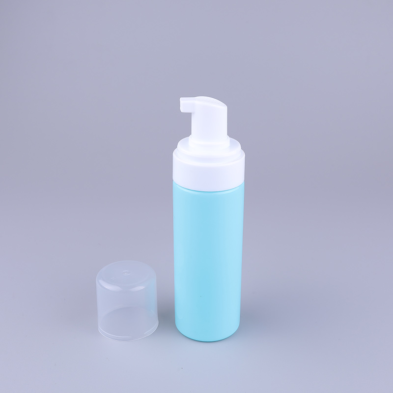 Custom Empty 150ml Cosmetic Packaging Matte PET Plastic Foam Dispenser Pump Soap Cleanser Bottle