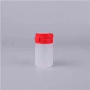 25ml Round HDPE Plastic Candy Container Chewing Gum Bottle Vitamin Bottles with rRing-pull Cap