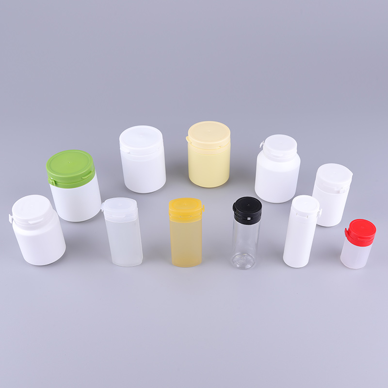 100ml Empty White HDPE pPill Capsule Container Chewing Gum Bottle with Flip Top Cap