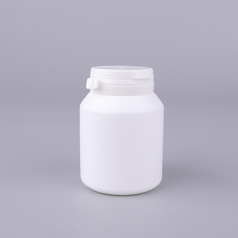 Easy-pulling Lid 150ml HDPE Plastic Capsule Packaging Jar Container