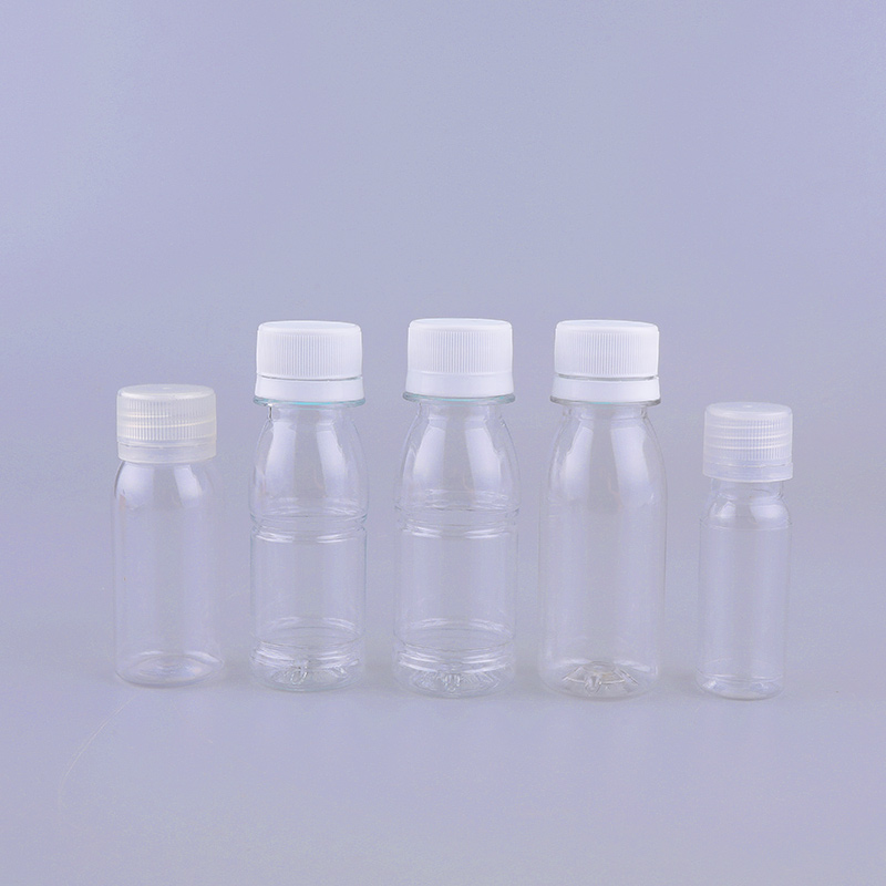 Food Grade Shot Mini Size Small Empty PET 25ml 50ml 75ml Plastic Bottle with Lid for Juice