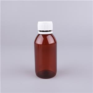 120ml PET Transparent Plastic Amber Bottles Empty PET Medicine Liquid Cough Syrup Bottle Oral Liquid Bottles