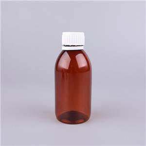 150ml Amber PET Cough Syrup Bottle with a Measuring Cup