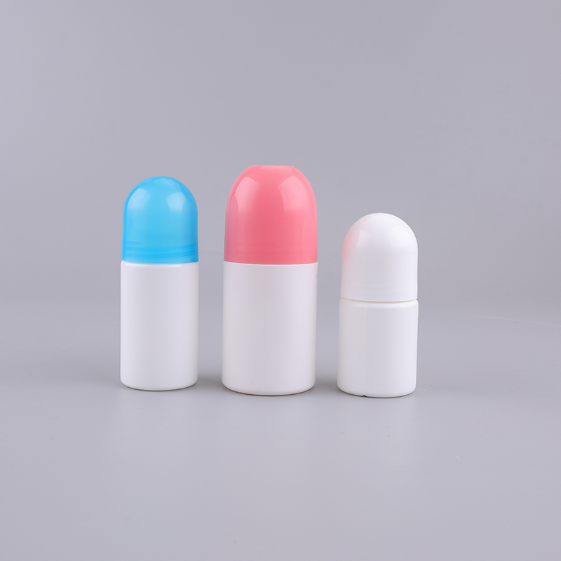 50ml Roll on Deodorant Bottles Perfume Essential Oil Roller Bottles with Plastic Roller Ball