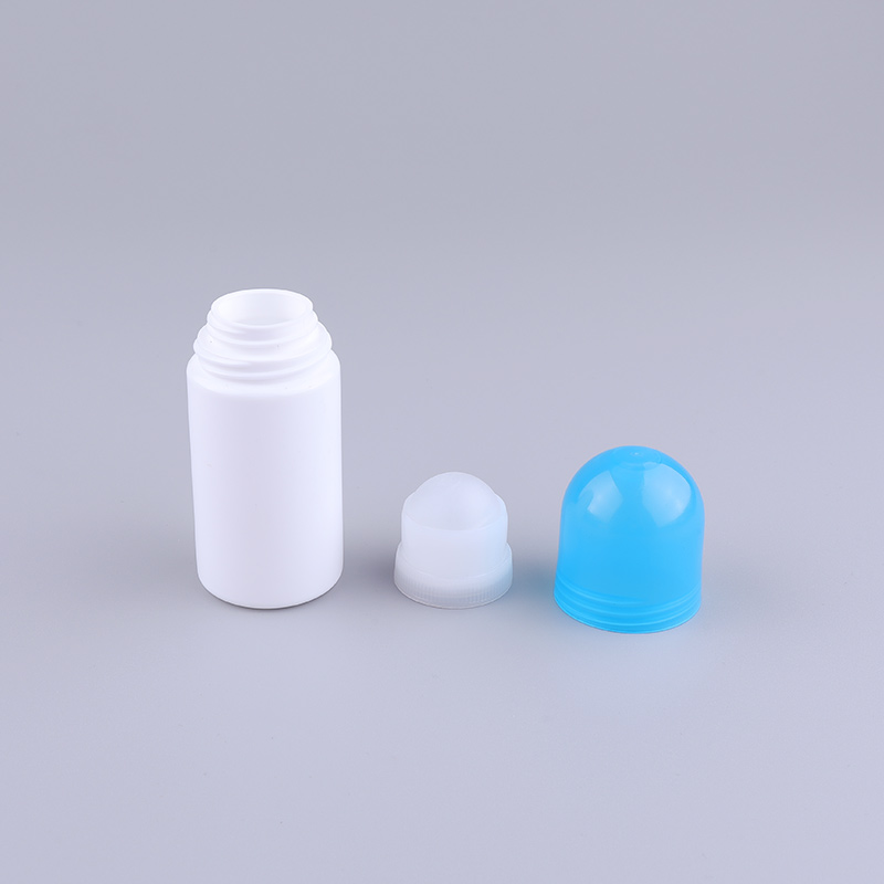 50ml Roll on Deodorant Bottles Perfume Essential Oil Roller Bottles with Plastic Roller Ball