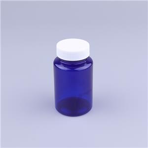 Wide Mouth 120ml Clear Pill Supplement Capsule Glass Bottle with Plastic Cap for Health Product Use