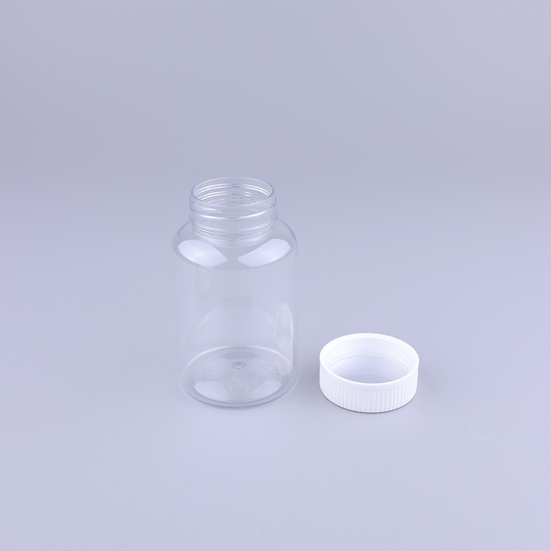 Childproof cap 250ml PET Capsule Bottle Plastic Medicine Bottles