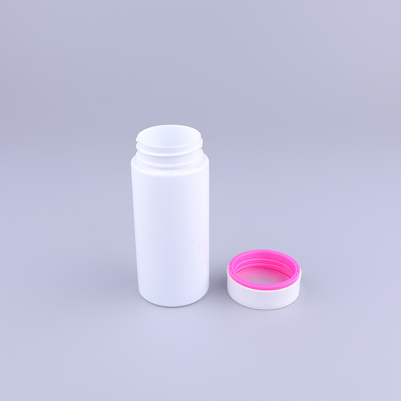 Empty Round White HDPE Capsules Tablets Bottle 180ml Plastic Supplements Medicine Pills Bottles