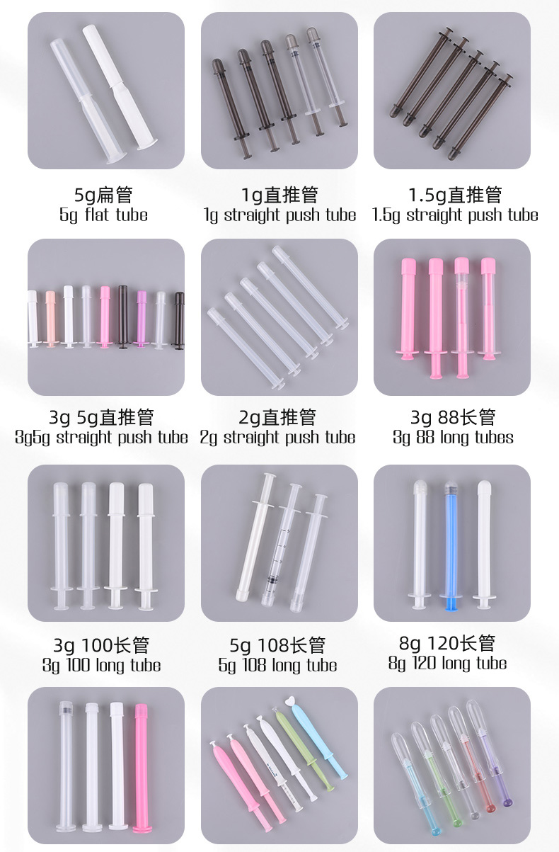 Transparent Plastic Vaginal Gel Applicator