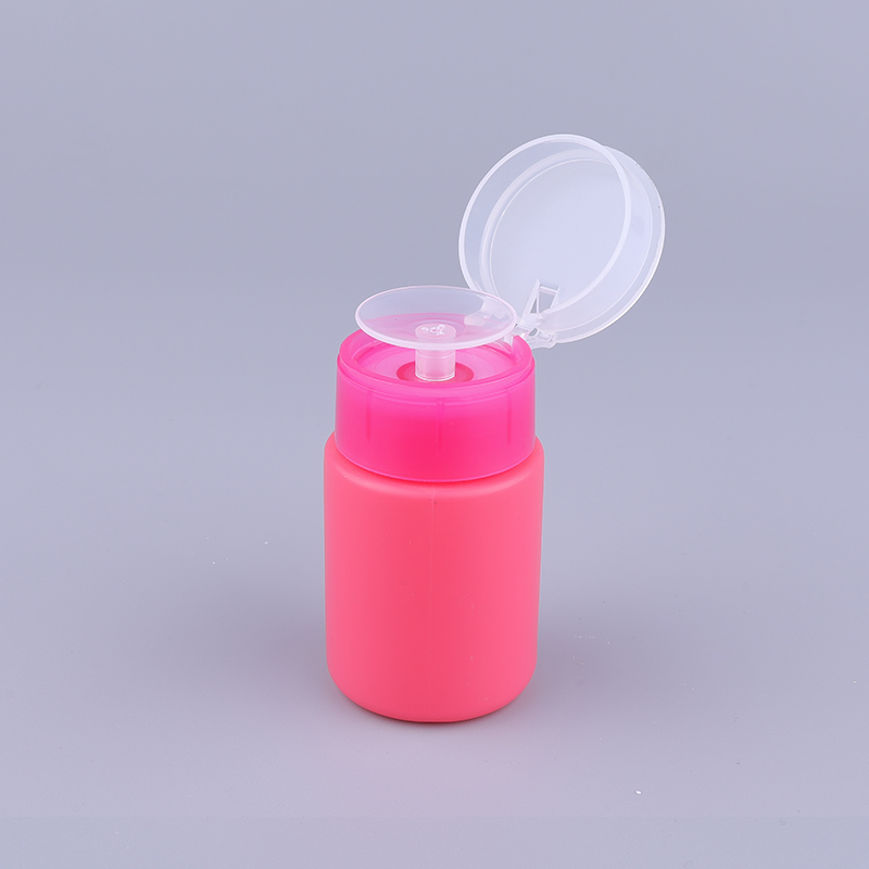 65ml HDPE Plastic Squeeze Bottle Cosmetic Plastic Bottles For Nail Polish Remover Bottle with Pump