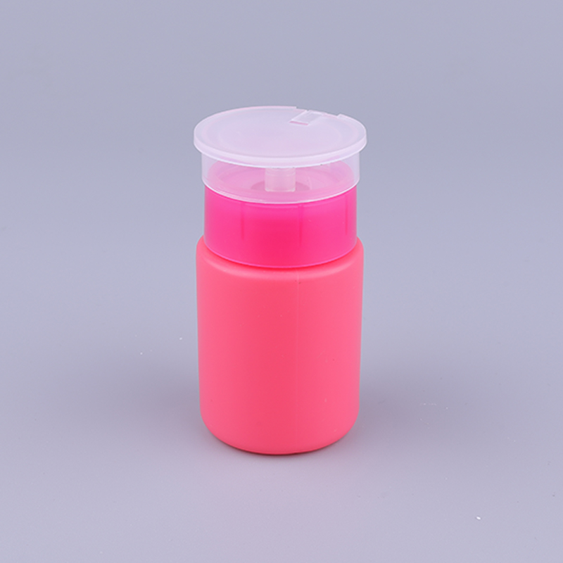 65ml HDPE Plastic Squeeze Bottle Cosmetic Plastic Bottles For Nail Polish Remover Bottle with Pump