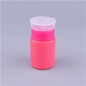 65ml HDPE Plastic Squeeze Bottle Cosmetic Plastic Bottles For Nail Polish Remover Bottle with Pump