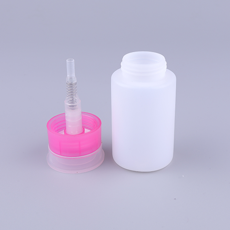 100ml Skin Toner Plastic Bottle Push Down Eye Makeup Nail Polish Remover Pump Dispenser Bottle