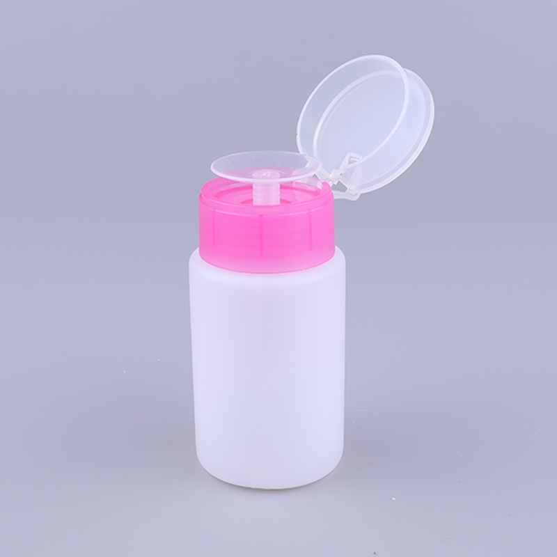 100ml Skin Toner Plastic Bottle Push Down Eye Makeup Nail Polish Remover Pump Dispenser Bottle