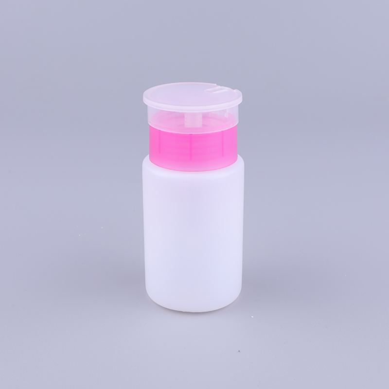 100ml Skin Toner Plastic Bottle Push Down Eye Makeup Nail Polish Remover Pump Dispenser Bottle