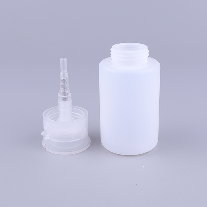 150ml Plastic HDPE Cosmetic Eye Nail Polish Press Pump Makeup Remover Bottle For Cleansing