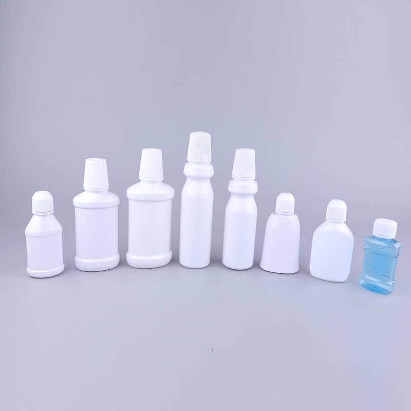 65ml PET Mouth Rinse Customized Color Plastic Mouthwash Bottle with Screw Cap