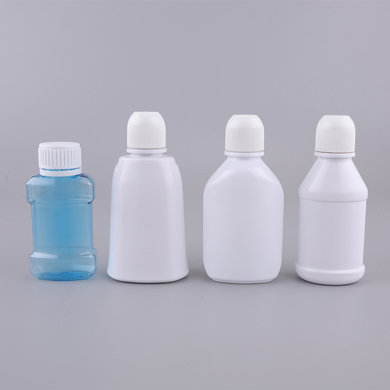 Personal Care Containers 140ml Mouthwash Bottles PET Plastic Mouthwash Flasks