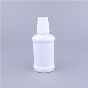 8oz Mouthwash Bottle 250ml Waist Slim PET Bottle with Measuring Lid Empty Bottle for Mouthwash