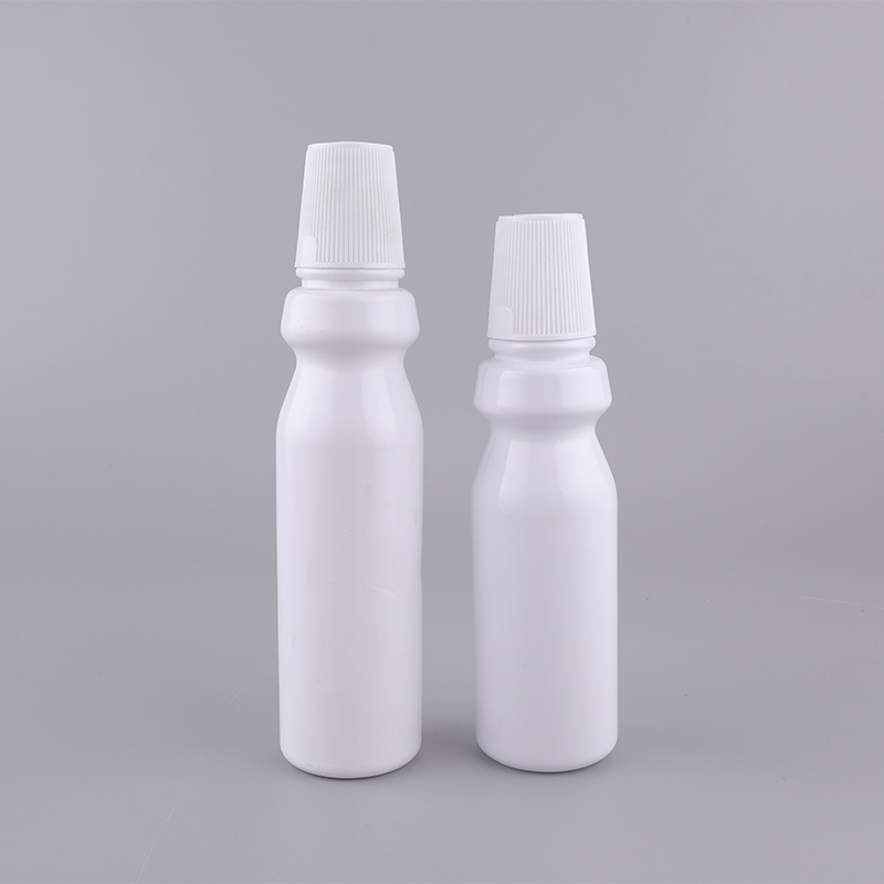 300ml PET Plastic Tooth Care Round Shape Mouthwash Dispenser Bottle for Oral Care