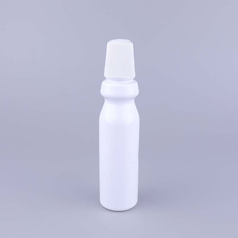 300ml PET Plastic Tooth Care Round Shape Mouthwash Dispenser Bottle for Oral Care