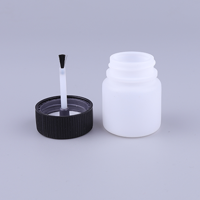 30ml/50ml Plastic Liquid Glue Bottle Touch Up Bottle with Brush Cap for Paint Containers PE Bottle with Push Down Cap