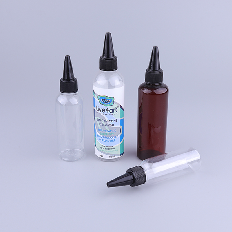 50ml 80ml 100ml 120ml Glue Plastic Bottle with Twist Dispensing Dropper Cap PET Transparent Plastic Bottle