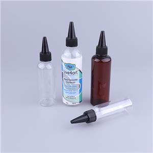 50ml 80ml 100ml 120ml Glue Plastic Bottle with Twist Dispensing Dropper Cap PET Transparent Plastic Bottle