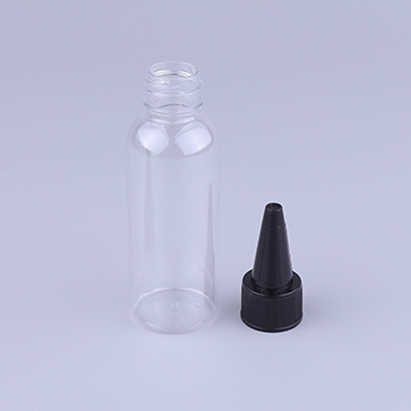 50ml 80ml 100ml 120ml Glue Plastic Bottle with Twist Dispensing Dropper Cap PET Transparent Plastic Bottle