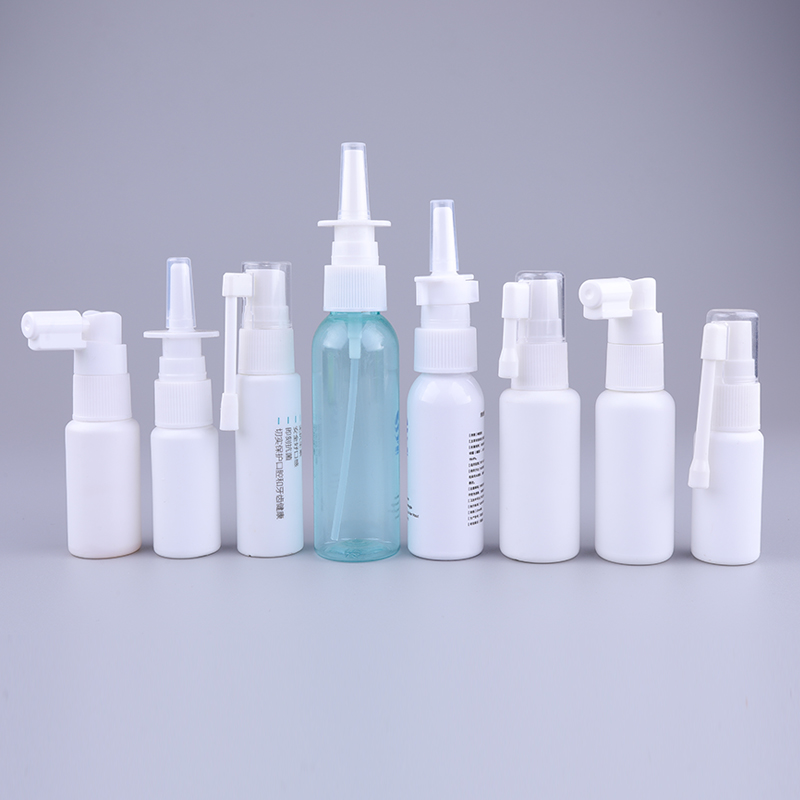 10ml Plastic Medical Round Shape Mist Spray Bottle Nasal Spray Pump Oral Bottle Nasal Spray Bottle