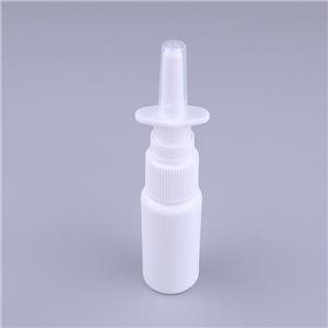 10ml Empty Refillable White Nasal Spray Bottles Plastic Medical Oral Nasal Liquid Pump Sprayer Bottle